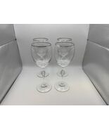 Set of 4 Waterford Marquis Crystal ALLEGRA PLATINUM White Wine Glasses - $159.99