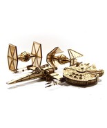 4 3D Spaceship Puzzles MDF Wood 3D Puzzle - £88.99 GBP