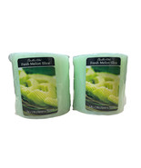 Candle Lite Fresh Melon Slice Candle 3&quot; x 3&quot; Pack of 2 - £15.71 GBP