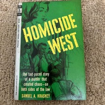 Homicide West Mystery Paperback by Samuel A. Krasney from Pocket Book 1962 - $18.27