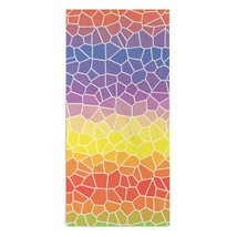 Mondxflaur Rainbow Abstract Hand Towels Absorbent for Bathroom 14x29 Inch - £10.35 GBP