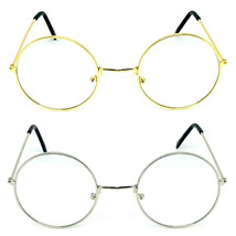 Round Eyeglasses Clear Lens Vintage Fashion Hippie Lennon Style - £10.19 GBP+