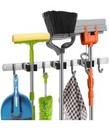 Mop &amp; Broom Holder Wall Mount Heavy Duty Metal Broom &amp; Mop Holder Wall M... - $18.50