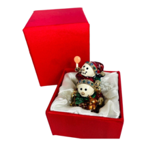 BON-Ton Department Store Trinket Box Snowman Santa Toy Bag Baby Lollipop... - $15.21