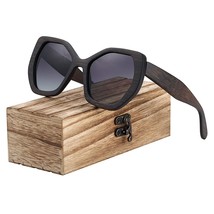 Retro Women Butterfly Sun glass Polarized Sunglasses Bamboo Handmade Wood Eyewea - £47.26 GBP