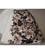 Vintage Hollywood Vasserette by Munsingwear Brown Tan Floral Nylon Slip ... - £22.20 GBP