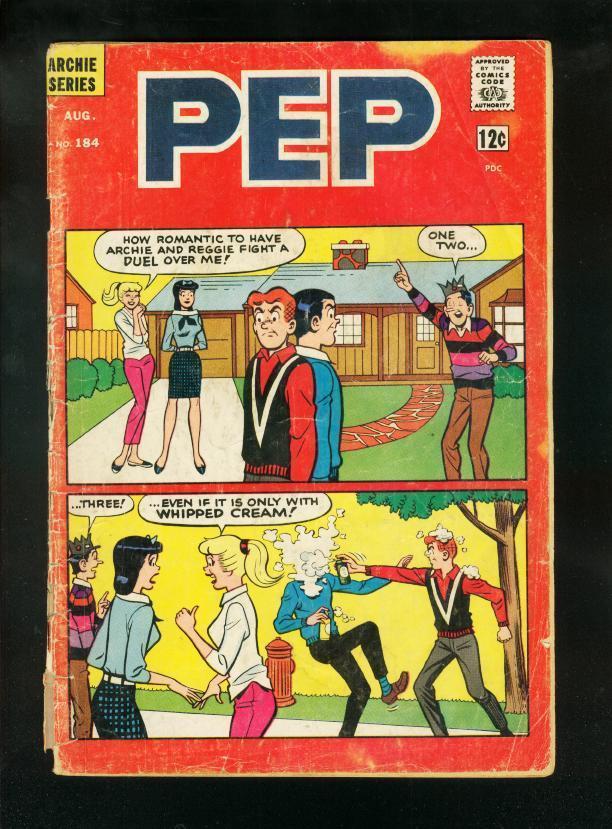 PEP COMICS #184 1965-ARCHIE & REGGIE DUEL!!! P/FR - £14.88 GBP