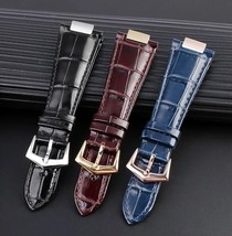 25x13mm Genuine Leather Watch Band Strap Fit Patek Philippe Nautilus - £14.24 GBP+
