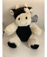 2022 Dan Dee Plush Cow Farm Stuffed Animal Black And White Blue Bandana ... - $188.30 MXN