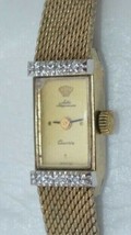 Vintage Jules Jurgensen Womens Watch, 6 Diamond Accents New Battery  GUA... - $128.65