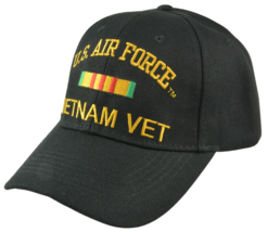 United States Air Force Vietnam Vet Ribbon Logo Adjustable Military Cap Hat - £11.22 GBP