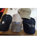 4 caps (Used) 2 Velcro I snapback, and one buckle, one size fits most - $10.38 CAD