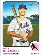  2022 Topps Heritage #54 Pete Alonso - New York Mets Baseball Card {NM-MT} - £0.78 GBP