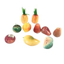 10 Vintage Alabaster Marble Stone Fruits Vegetables Mexico 1 -1.5 inches lot 4 - £29.95 GBP