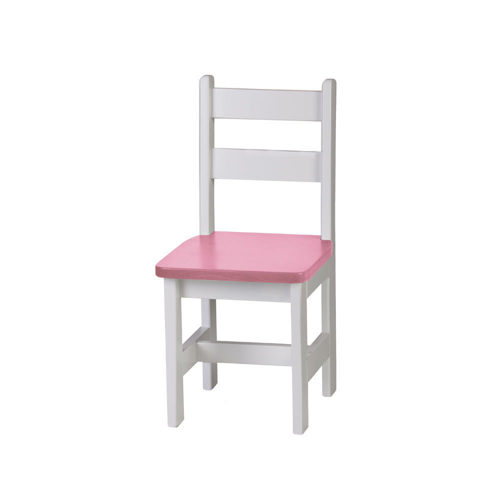 CHILDREN'S CHAIR - PINK & WHITE Amish Handmade Solid Maple Wood Furniture USA - $155.99
