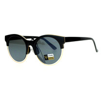 VG Occhiali Womens Sunglasses Unique Round Double Frame Flat Lens - £13.18 GBP