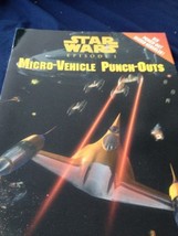 Star Wars episode1 micro-vehicle punch outs softcover - £11.85 GBP