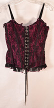 Serious Womens Corset Balck/Purple - £38.81 GBP