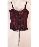 Serious Womens Corset Balck/Purple - £39.07 GBP