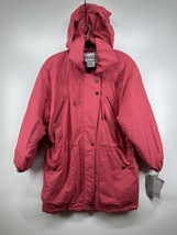 BERNARDO Vintage Women&#39;s Pink Hooded Puffer Parka Jacket (Size S) New W ... - £38.53 GBP