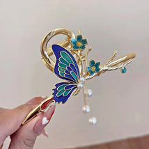 Painted Butterfly Hair Claw - £4.39 GBP