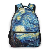 Brand Van Gogh Travel Backpack Starry Sky Daypack Students Laptop Bag Women Chil - £45.80 GBP