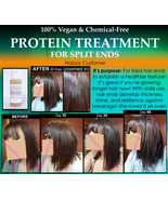 Vegan Hair Protein Treatment Natural Split Ends Repair for Women Thicker... - £29.77 GBP