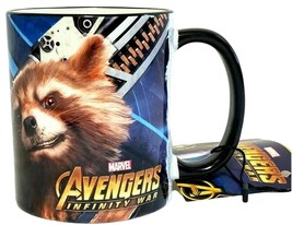 Elbenwald Marvel Avengers Infinity War GROOT &amp; RACCOON Ceramic Mug (300ml) 1Pc. - £11.86 GBP