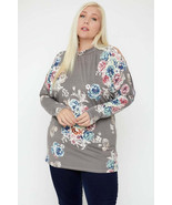 Women's Flattering Cutout Details Floral Print Top - $23.40