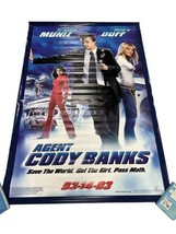 2003 Agent Cody Banks Double Sided Vinyl Movie Theater Banner 6’x4’ Hila... - $116.86