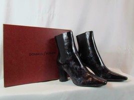 NIB Donald/Pliner Boot W/ Heel Black W/ Multicolored Shine Pointed Toe SZ 10M - £116.34 GBP