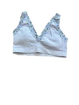 Y2K Victoria’s Secret PINK Bralette Large Lilac Lace Floral Ribbed Vinta - $279.41 MXN