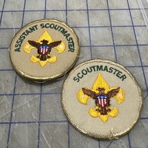 Boy Scout Patches Scout Master Assistant Scout Master Patches 1980s - $14.24