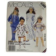 VTG McCall&#39;s Sewing Pattern 3389 Girls Pajamas Size Small Petite 1987 Uncut - $5.57