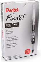 Pentel Finito! Porous Point Pen, Extra Fine Point Tip, Black Ink, Box Of... - £27.10 GBP