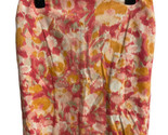 Talbots Skirts Womens Petites Size 2 Peach  Floral Lined Pencil  - £18.52 GBP