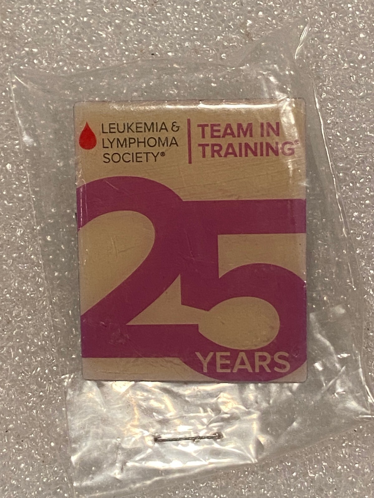 Leukemia &amp; Lymphoma Society Team In Training 25 Years Pin *NEW* DTC - $7.99
