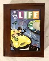 The Game of LIFE Wood Box Book Shelf Edition Items Inside Are Sealed -Ne... - $39.59