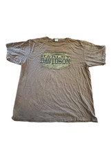 Harley Davidson Brown Short Sleeve T-Shirt Carolina Gastonia, NC 2XL Mad... - £10.88 GBP