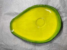Scratch & Dent Ceramic Avocado Chip Serving Platter Party Food Display Dish - £19.37 GBP
