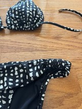 VIX Paula Hermanny Bia? Bikini black graphic tie MEDIUM M cheeky  beach ... - £39.39 GBP