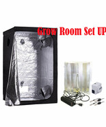 Complete Hydroponic Mylar Grow Tent w/1000W HPS Ballast Wing Reflector L... - $252.44