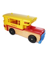 Vtg 1973 Playskool Play Camper #482 RV Camping Bus Playset 70s Wood People - $42.06 CAD