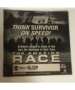 The Amazing Race TV guide Print Ad Think Survivor On Speed Tpa3 - $5.93