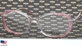 New Luxottica Lu 4339 C545 Transparent Crystal Pink Eyeglasses 53-16-135 B40mm - £38.44 GBP