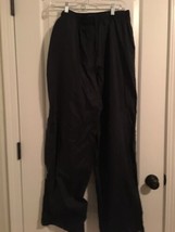 Nike Men&#39;s Athletic Windbreaker Track Pants Drawstring Size XL Black  - £35.60 GBP