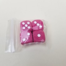 4 Cupcake Empire Board Game Pink DICE ONLY 2018 Ludo Nova - £4.75 GBP