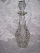 Anchor Hocking Wexford -Glass Decanter with Stopper- Diamond Point- 14.5&quot; Tall - £7.02 GBP