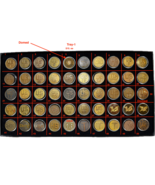 U.S. ARMY, ENLISTED, COLLAR DISKS, ASSORTED TIME PERIODS, TRAY 1 - $15.00