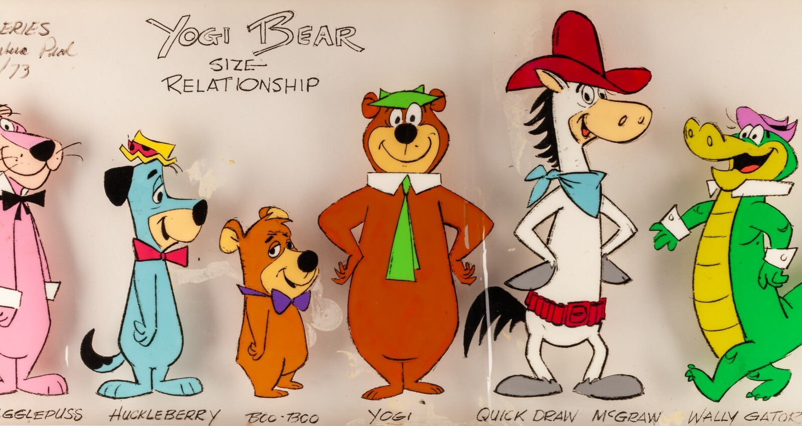 "Yogi Bear" Hanna-Barbera 1973 "Size Relationship" Production Animation Cel Item image 4